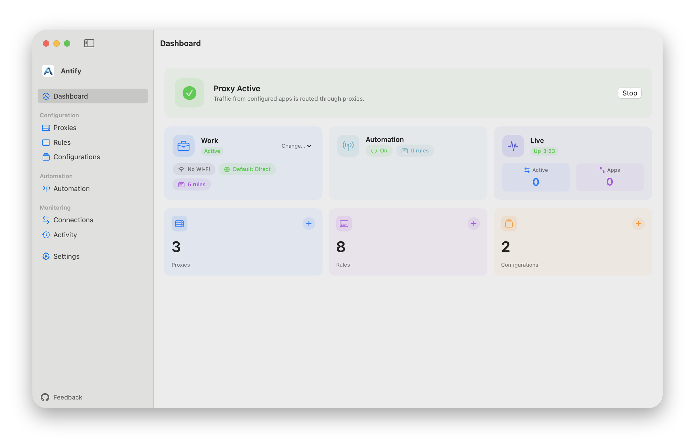 Antify Dashboard